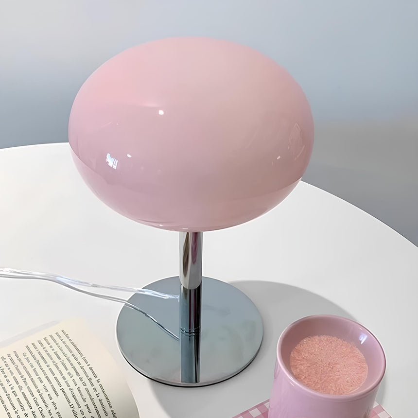 Glass Table Lamp for Bedside Decor