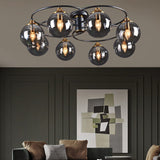 Chandelier Detail of Warm LED Glow