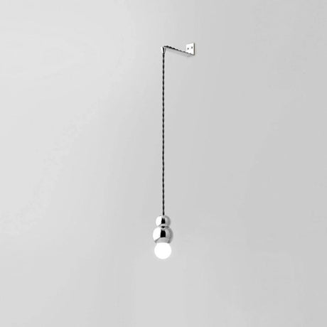 The chrome finish on a pale background