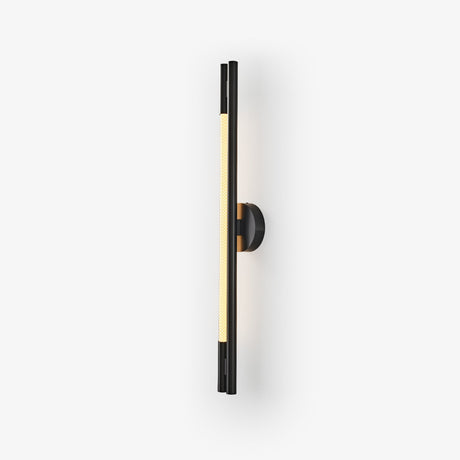 The bar on a white background, a slim rod with a round wall mount