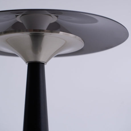 The underside of the disc and the reflector seen from below