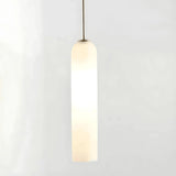 The white glass tube shown lit against a pale background