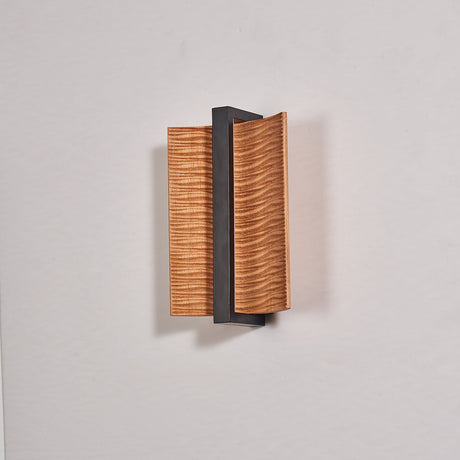 The fitting seen square on, the wings framing the dark center bar