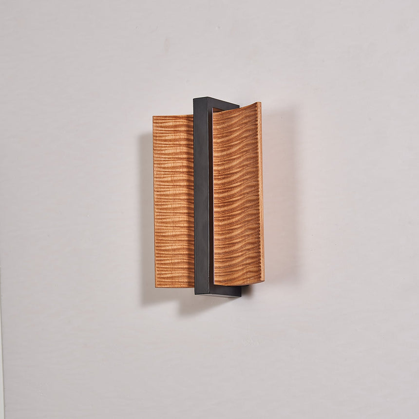 The fitting seen square on, the wings framing the dark center bar