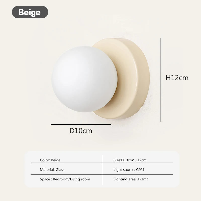 Glass Wall Sconce for hallway