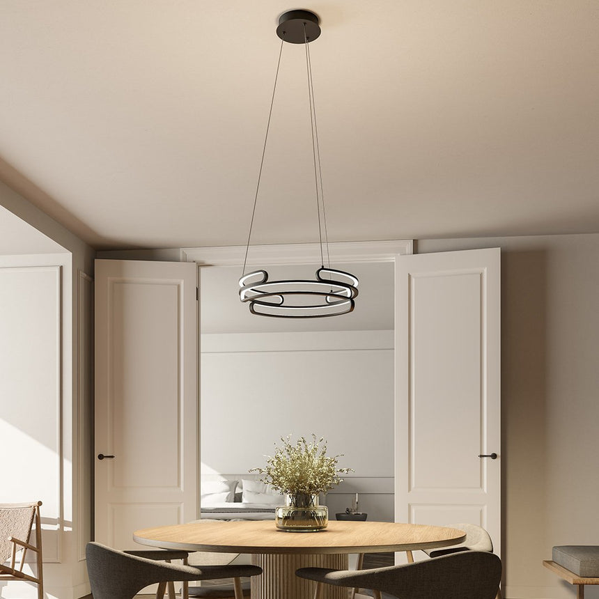 Industrial pendant light detail of fitting