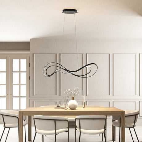 Matte black pendant light for modern interiors