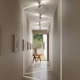 Outdoor Wall Light Matte White Finish Detail