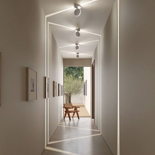 Outdoor Wall Light Matte White Finish Detail