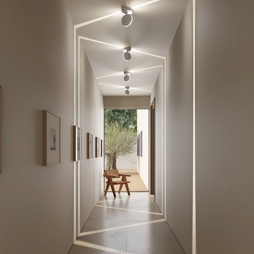 Outdoor Wall Light Matte White Finish Detail