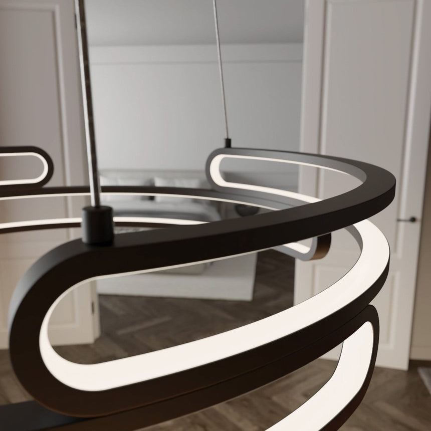 Pendant lamp size comparison view