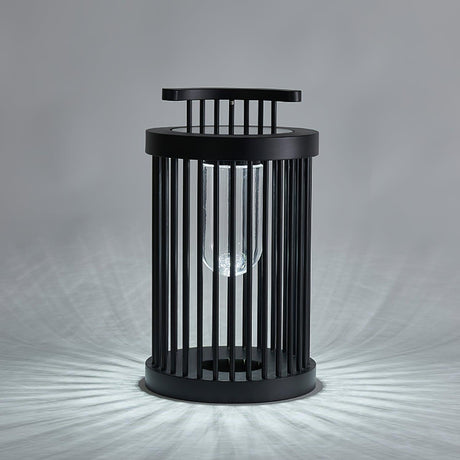 The bars throwing a ring of fine light lines across the surface below