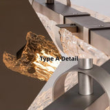 The first version shown with its steel bracket holding the glass bar