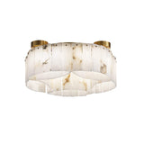 Larger size of the alabaster panel ceiling light on a white backdrop