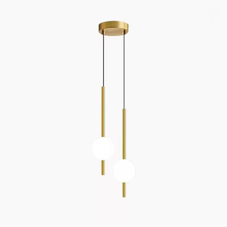 Brass two light version shown against a plain white background