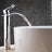 Gold and white waterfall bathroom faucet - solid brass construction
