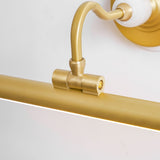 Close view of the curved arm meeting the tube at a small collar