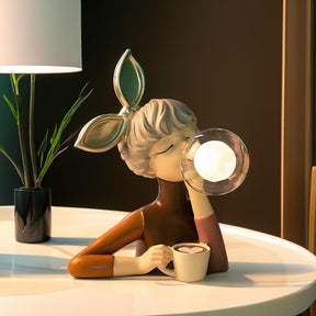 Cartoon bubble lamp nightlight statue for kids