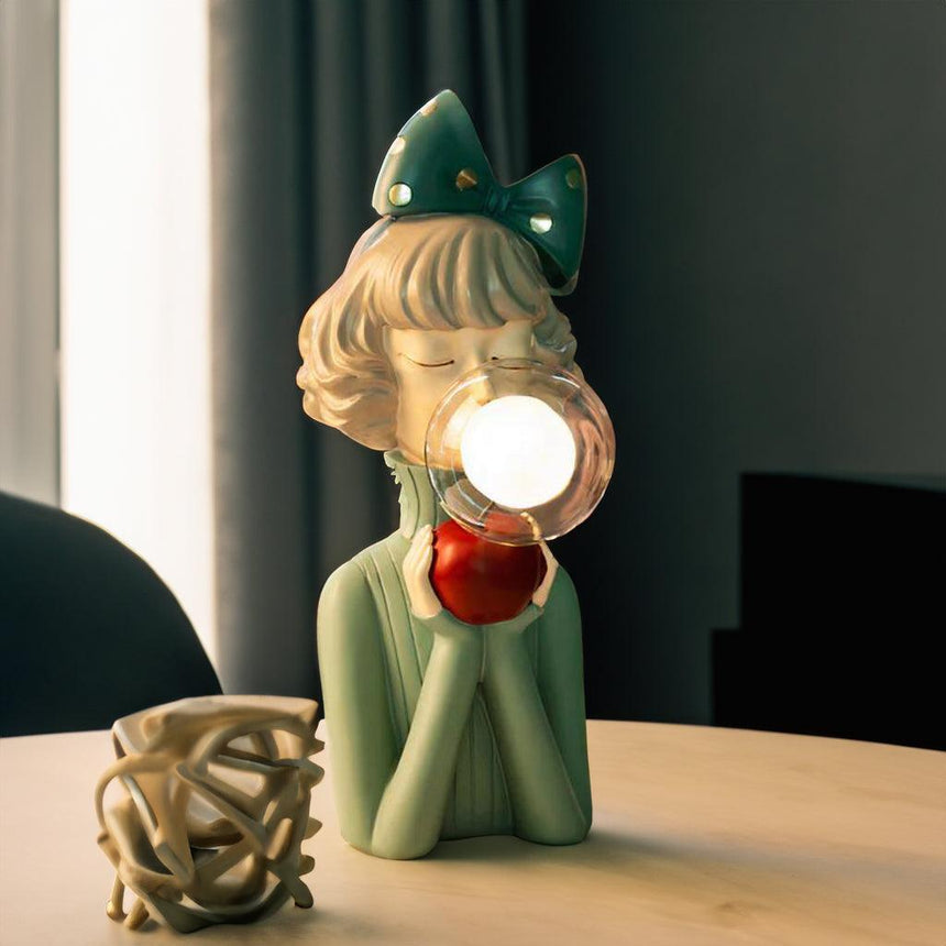 Battery operated nightlight statue for playroom