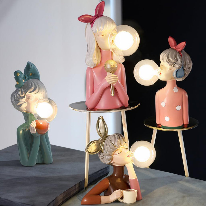 Whimsical nightlight statue for gift giving