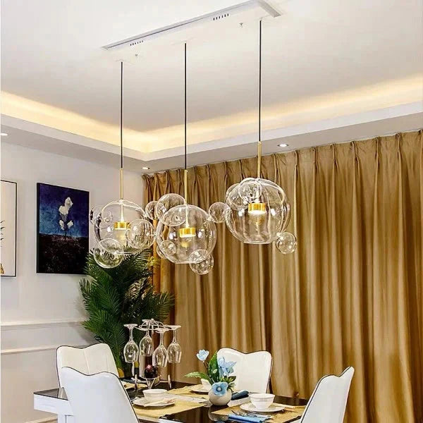 Bubble pendant light installation view