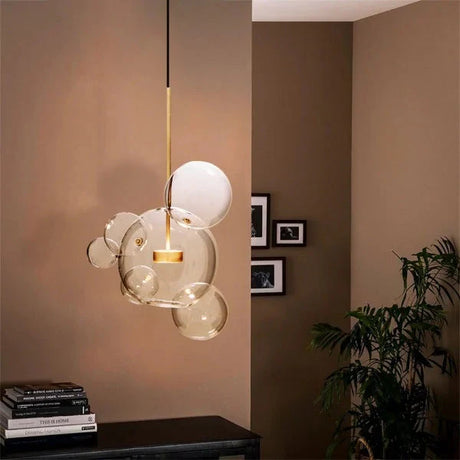 Sphere pendant light size comparison