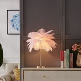Aurelia Feather Table Lamp Warm Ambient Light