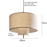 Fabric Chandelier Peaceful Mood Contemporary Style