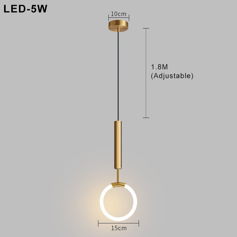 Nordic Minimal Pendant Light Final View - OroDwell