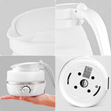 Electric Kettle Unfolded Ready for Use While Traveling