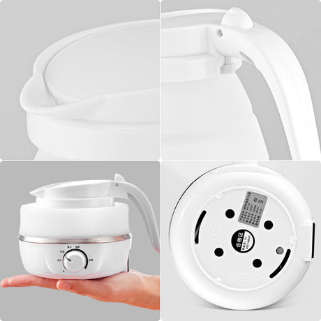 Electric Kettle Unfolded Ready for Use While Traveling