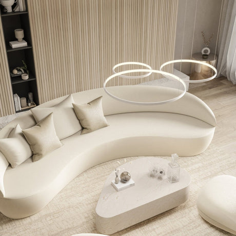 White pendant light for living room decor