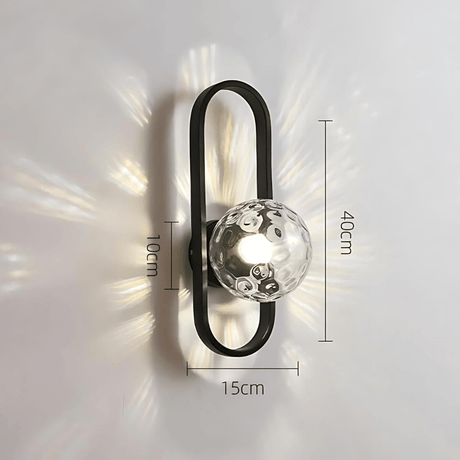 Metal body wall lamp for hallway decor