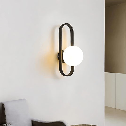 Metal body wall lamp for hallway decor