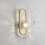 Up and down LED wall lamp for bedroom