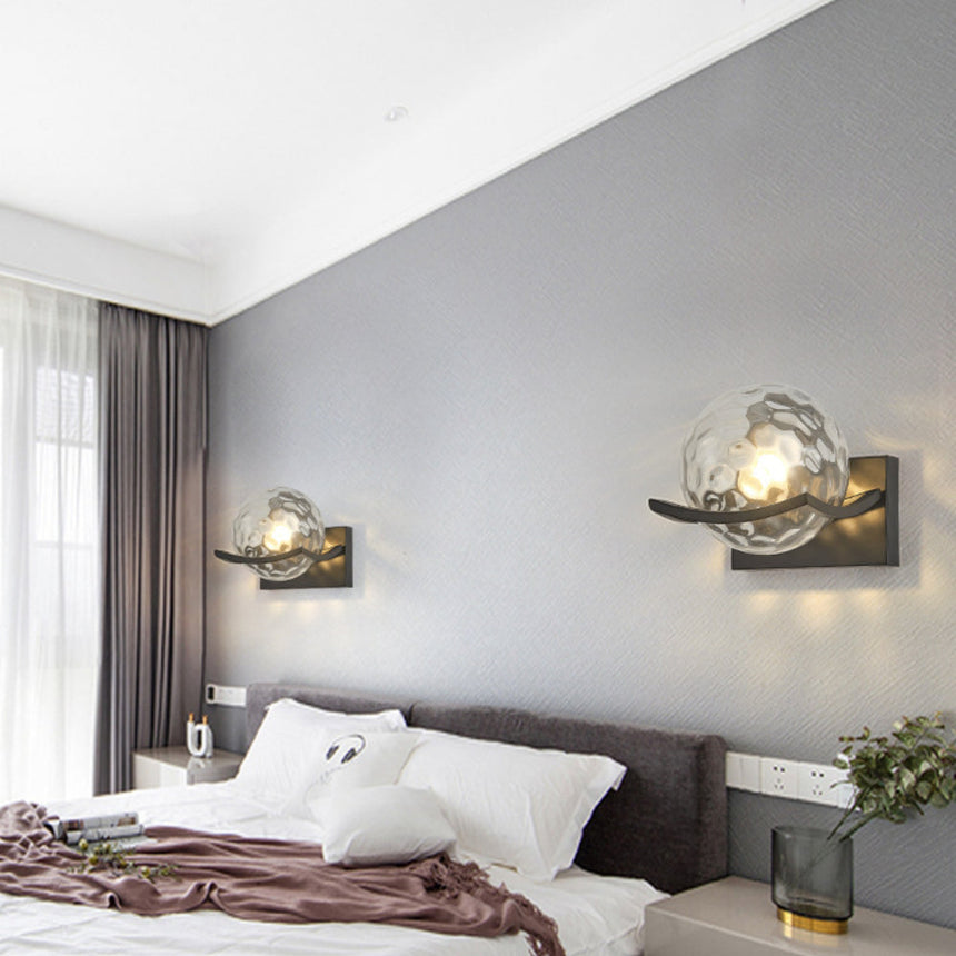 NovaLuxe Glass Wall Lamp close-up – modern design | OroDwell