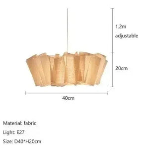 Dimension card for the 40 cm pleated fabric shade