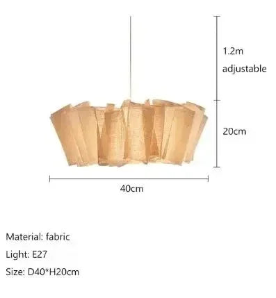 Dimension card for the 40 cm pleated fabric shade