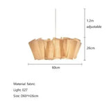 Dimension card for the 60 cm pleated fabric shade