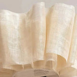 Close view of the folds on the pleated fabric shade