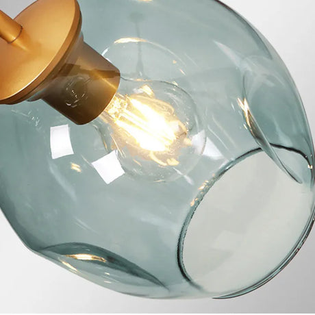 Glass Bubble Pendant Light Side Angle Perspective - OpalDwell