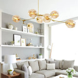 Glass Bubble Pendant Light Foyer Ceiling Accent View - OpalDwell