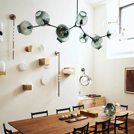 Glass Pendant Light Bubble Design for Living Room - OpalDwell