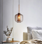 LumenVera Elegant Glass Pendant Light – Hero View - OroDwell