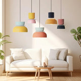 Metal pendant lamp cord and canopy detail