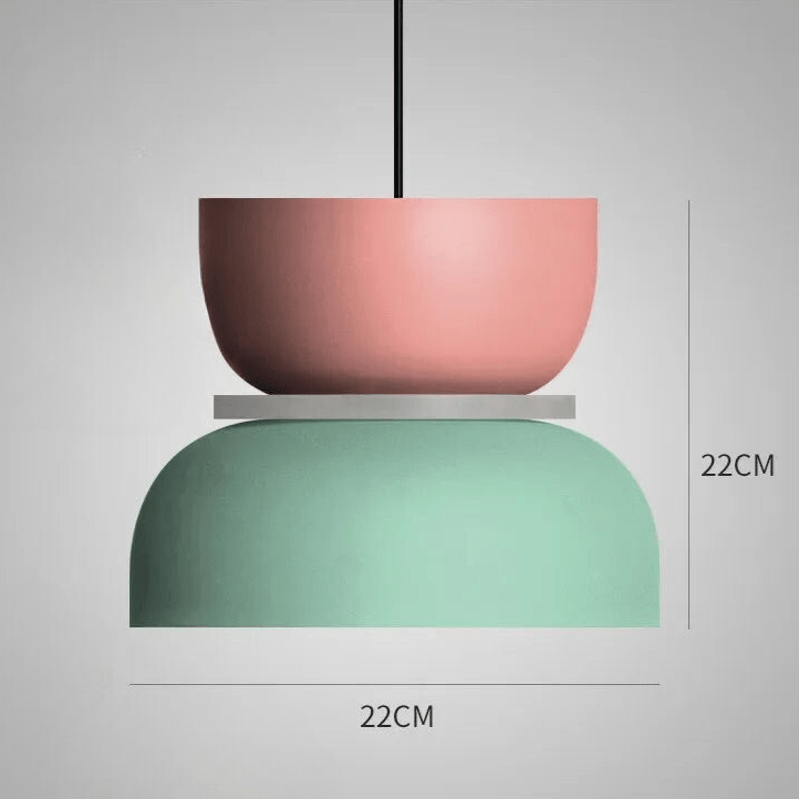 White pendant light installation cord detail