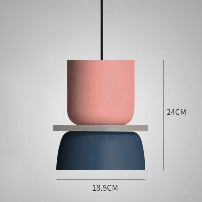 White pendant light dimensions size reference