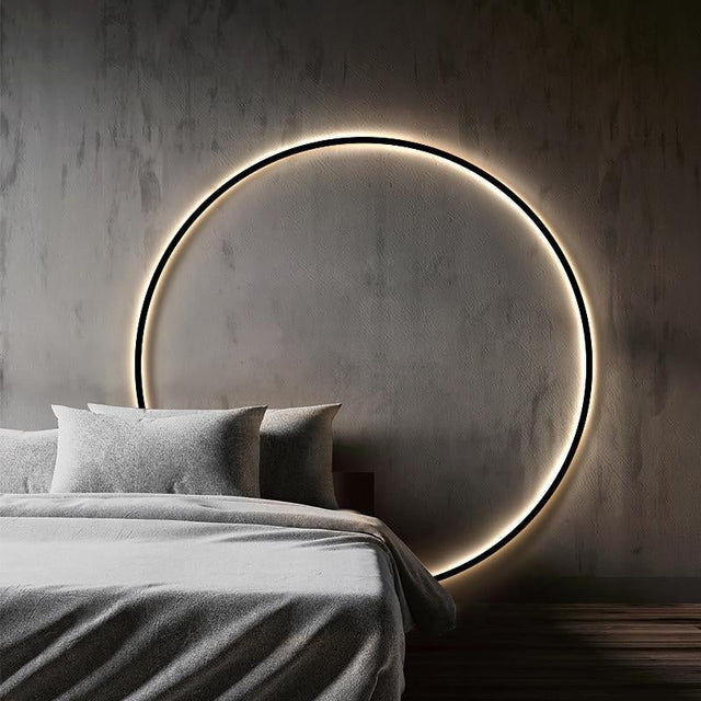 LumaNova Round Wall Light Minimalist Interiors OpalDwell