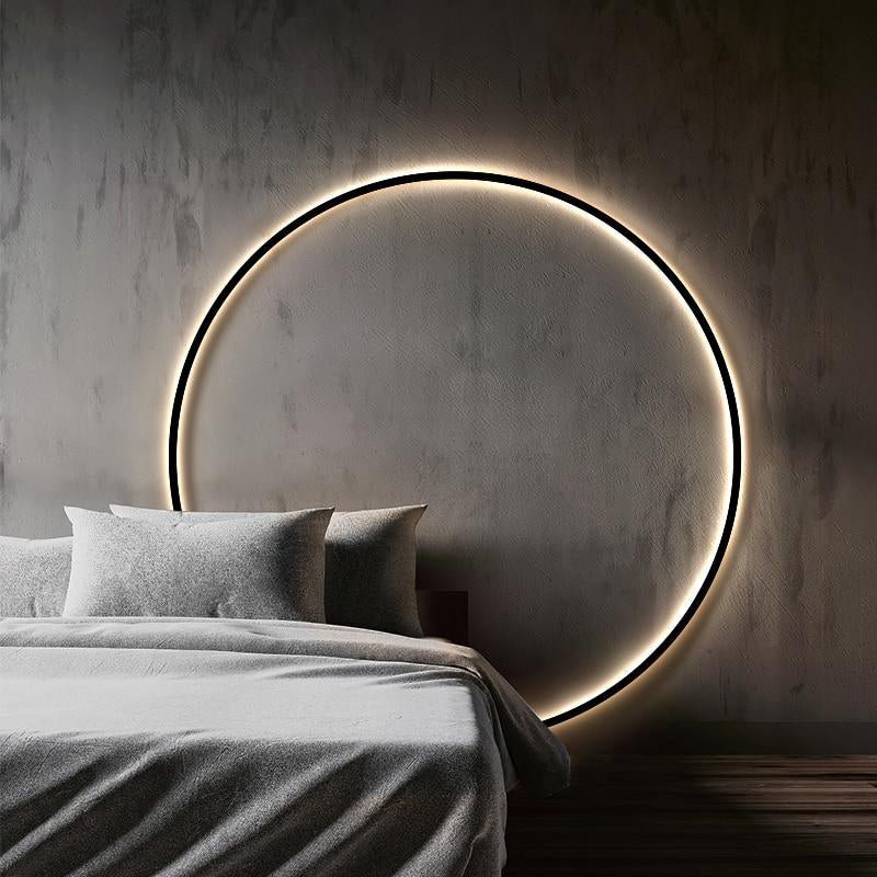 LumaNova Round Wall Light Minimalist Interiors OpalDwell