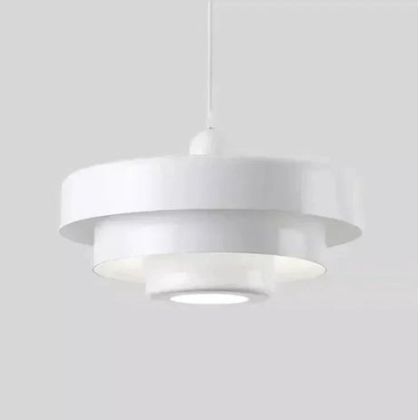 Alora White Pendant Light close-up – square design | OroDwell
